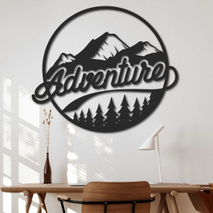 Wandbild aus Holz mit Naturmotiv - ADVENTURE