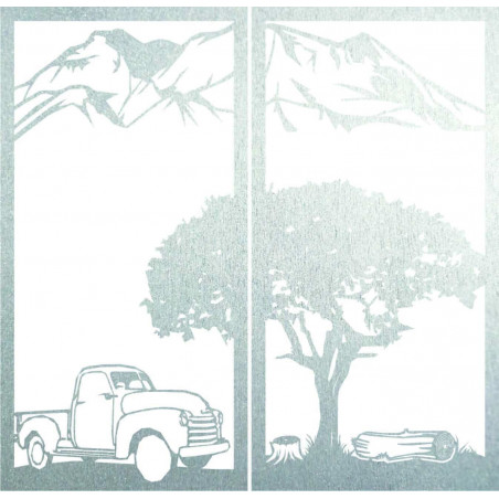 Geschnitztes zweiteiliges Wandbild Natur - BULISA