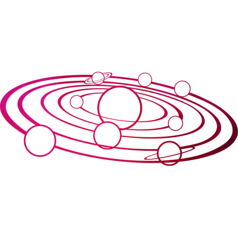 Moderne Wandkunst Sonnensystem - SOLAR