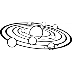 Moderne Wandkunst Sonnensystem - SOLAR 2