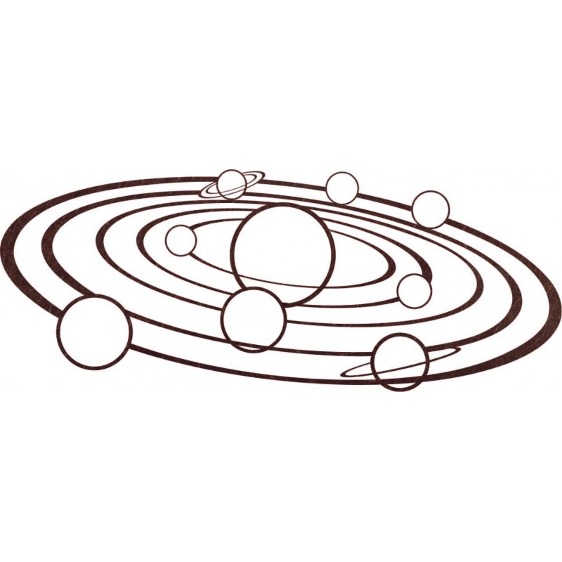 Moderne Wandkunst Sonnensystem - SOLAR