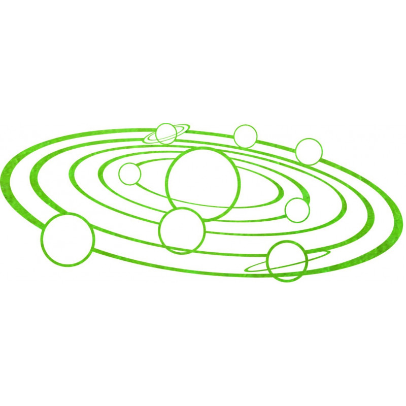 Moderne Wandkunst Sonnensystem - SOLAR