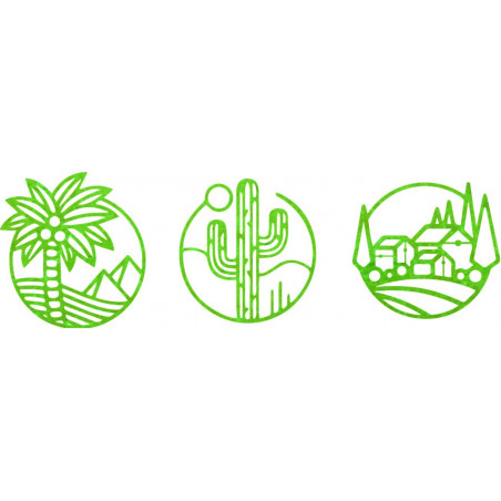 Dreiteiliges Wandbild Sahara - ARAHSA