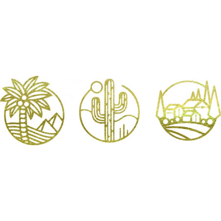 Dreiteiliges Wandbild Sahara - ARAHSA