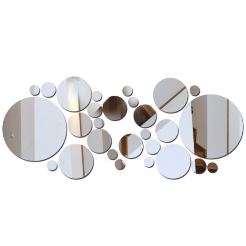 Dekorative Spiegel. Spiegelaufkleber für die Wand, als Bild oder Dekoration, 3D-Acrylaufkleber