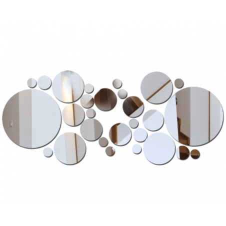 Dekorative Spiegel. Spiegelaufkleber für die Wand, als Bild oder Dekoration, 3D-Acrylaufkleber