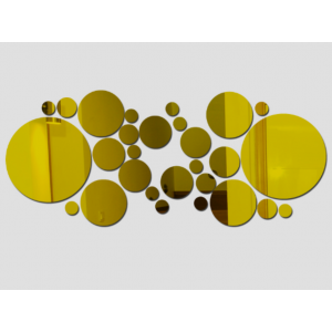 Dekorative Spiegel. Spiegel Wandaufkleber, als Bild oder Dekoration, 3d Acryl Aufkleber 2