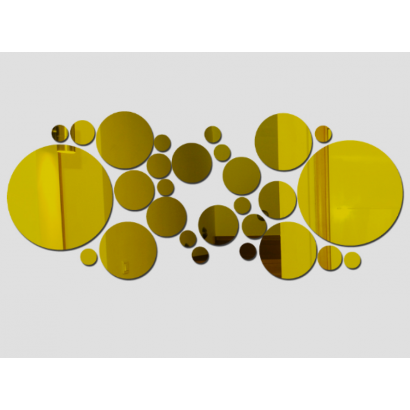 Dekorative Spiegel. Spiegel Wandaufkleber, als Bild oder Dekoration, 3d Acryl Aufkleber