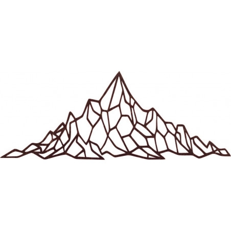 Polygonale Wanddekoration felsiger Hügel - AKVOYD