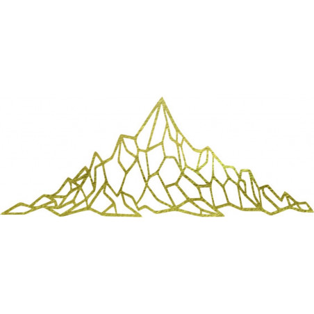 Polygonale Wanddekoration felsiger Hügel - AKVOYD