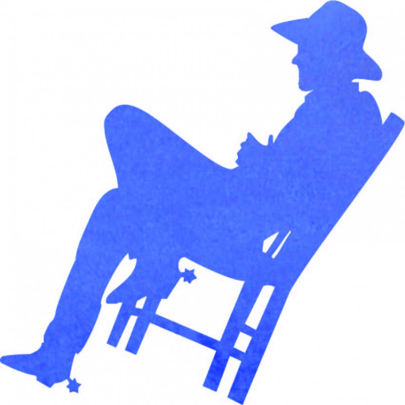 Elegantes Holzbild an der Wand - COWBOY | SENTOP