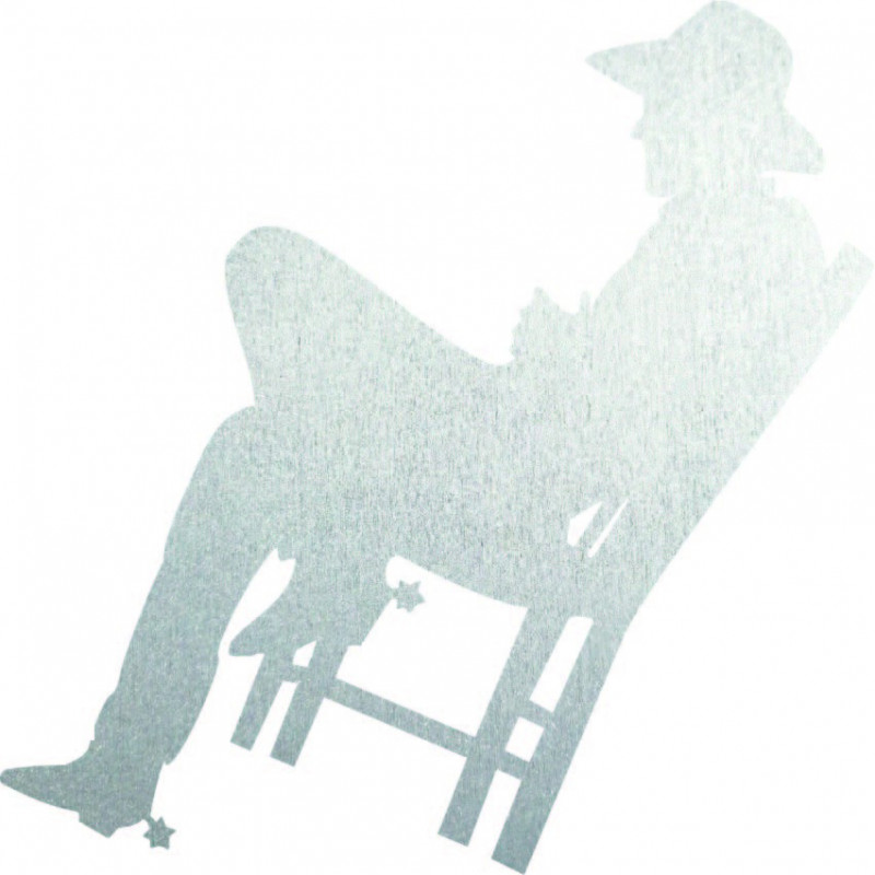 Elegantes Holzbild an der Wand - COWBOY | SENTOP