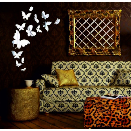 Dekorative Spiegel. Spiegel Wandaufkleber, als Bild oder Dekoration, 3d Acryl Aufkleber