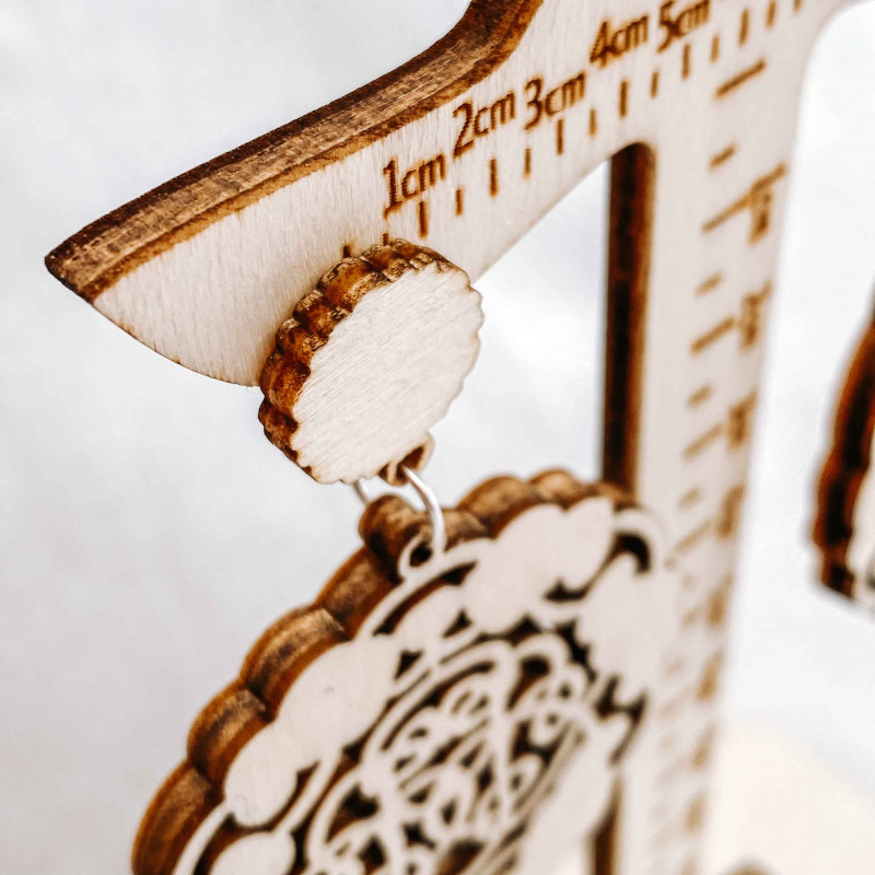 Natürlich Ohrhänger aus Holz AURORA - MONATY |...