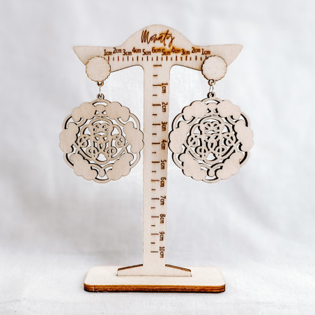 Natürlich Ohrhänger aus Holz AURORA - MONATY | SENTOP