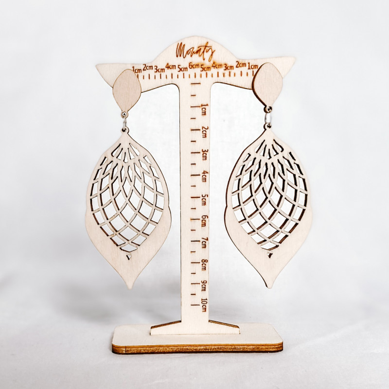 Natürlich Ohrhänger aus Holz MELLIFLUOUS -...