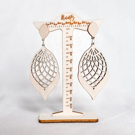 Natürlich Ohrhänger aus Holz MELLIFLUOUS - MONATY | SENTOP