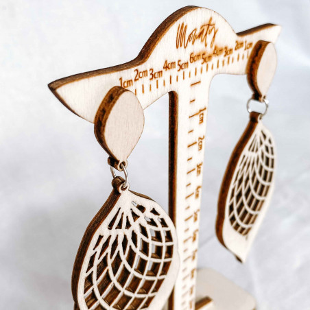 Natürlich Ohrhänger aus Holz MELLIFLUOUS - MONATY | SENTOP