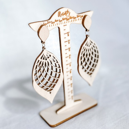 Natürlich Ohrhänger aus Holz MELLIFLUOUS - MONATY | SENTOP