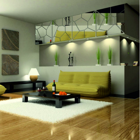 Dekorative Spiegel. Spiegelaufkleber für die Wand, als Bild oder Dekoration, 3D Acrylaufkleber