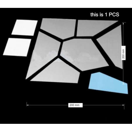 Dekorative Spiegel. Spiegelaufkleber für die Wand, als Bild oder Dekoration, 3D Acrylaufkleber