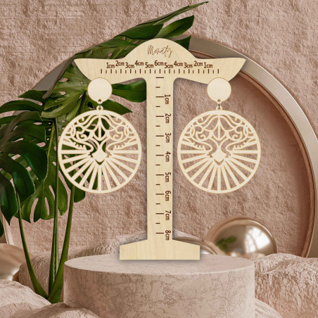 Natürlich Ohrhänger aus Holz LILIEN - MONATY | SENTOP