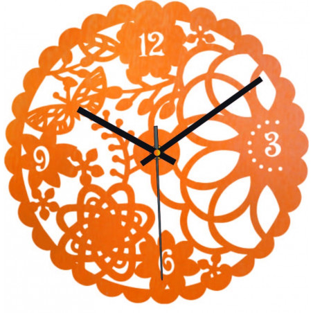 Holzwanduhr Schmetterlingswiese - FORSED