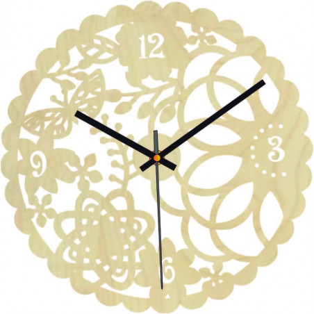 Holzwanduhr Schmetterlingswiese - FORSED