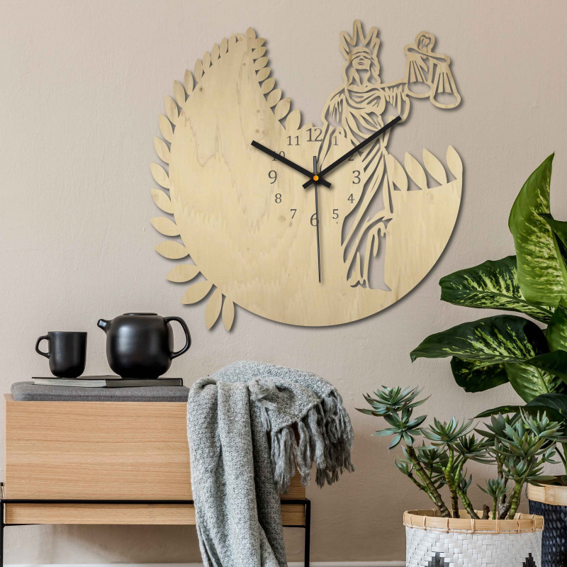 Uhr Tierkreiszeichen - Waage - sowohl schwarz...