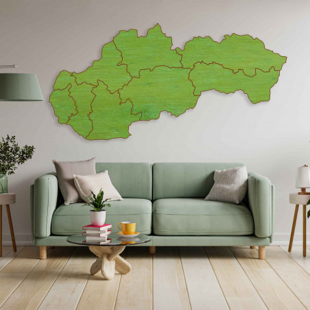 Holzwandkarte Slovakia - 8 Stück | SENTOP