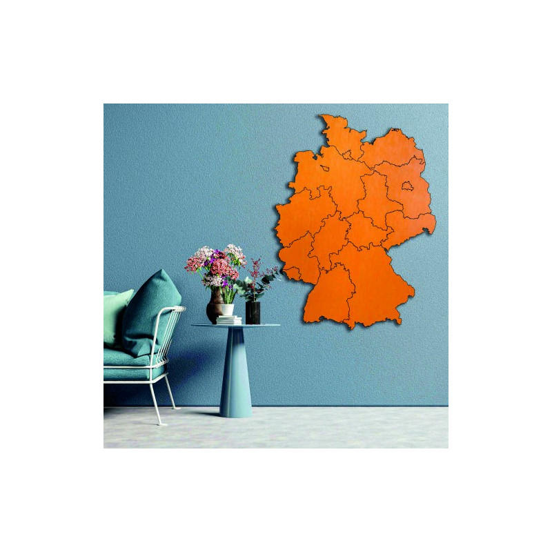 Holzwandkarte von Deutschland – 16-teilig | DOUU