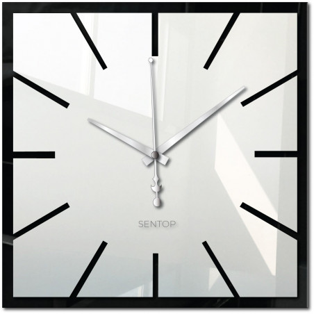 Luxuriöse Spiegelwanduhr im modernen Stil
