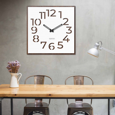 Holzwanduhr - Sentop | HDFK024 | Walnuss Wenge