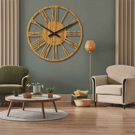 Elegante große römische Wanduhr