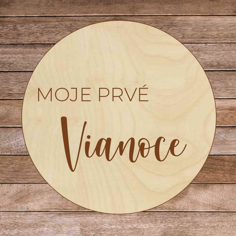 Hölzerner Meilenstein - Mein erstes Weihnachten...