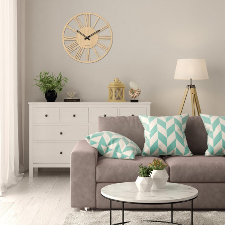 Moderne römische Wanduhr aus Holz – 30 bis 50 cm – ROMA