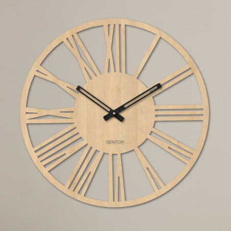 Moderne römische Wanduhr aus Holz – 30 bis 50 cm – ROMA