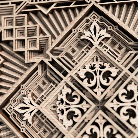 Exklusive Mandala-Wandmalerei 3D Quadrat - KREJDER