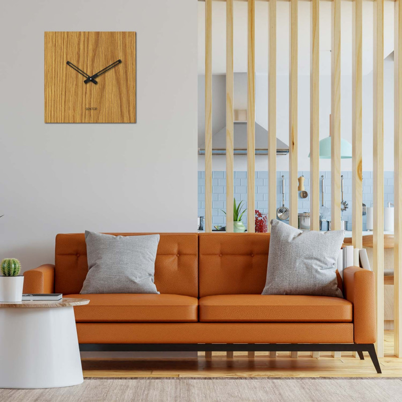 Minimalistische Wanduhr - Sentop quadratisch...