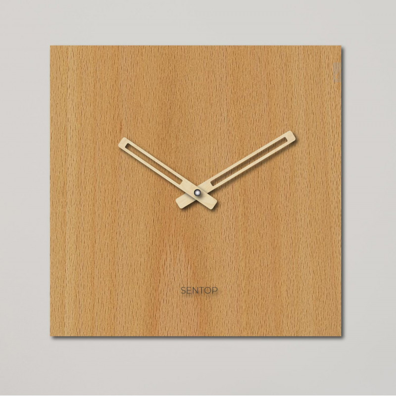 Minimalistische Wanduhr - Sentop quadratisch...