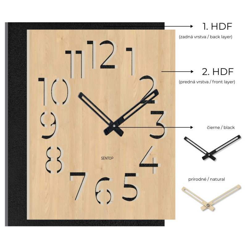 Wanduhr aus Holz | JULR