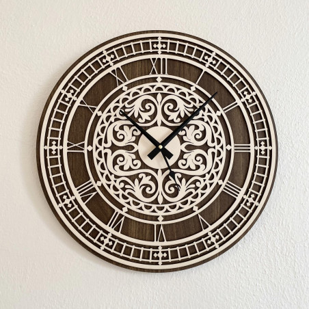 Elegante Wanduhr aus Holz - Sentop | PR0463 | doppellagig