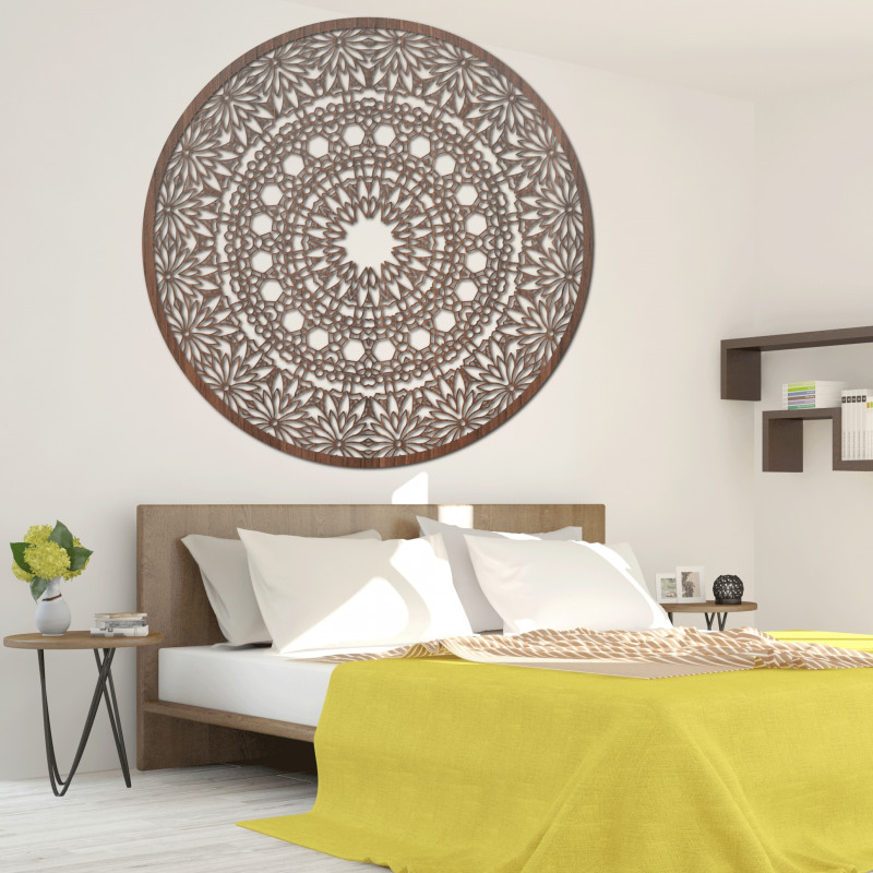 Elegantes Mandala aus Holz – Exklusive Wanddekorationen aus Holz für Ihr Zuhause | SENTOP