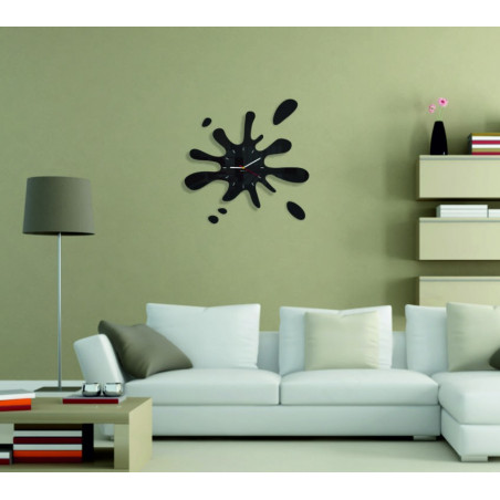 Abmessungen der X-momo Wanduhr. Design-Wanduhr aus PMMA