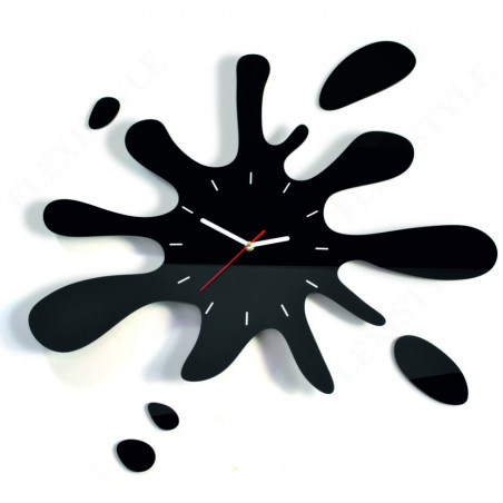 Abmessungen der X-momo Wanduhr. Design-Wanduhr aus PMMA