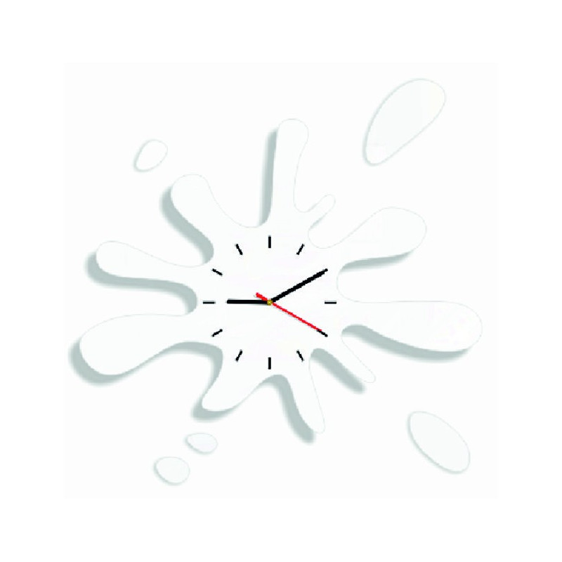 Abmessungen der X-momo Wanduhr. Design-Wanduhr aus PMMA