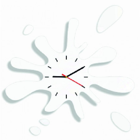 Abmessungen der X-momo Wanduhr. Design-Wanduhr aus PMMA