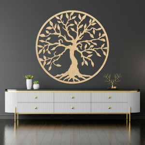 Holzwandbild Baum des Lebens