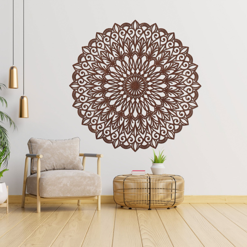Mandala aus Holz an der Wand – Elegante Dekoration für Ihr Zuhause