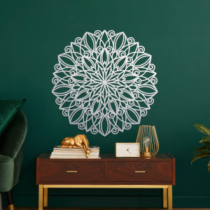 Hölzerne Wand Mandala tanzende Blume - ORPEROF 2